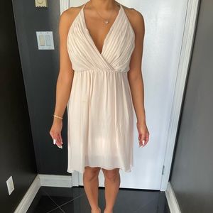 Alice and Olivia pink silk dress